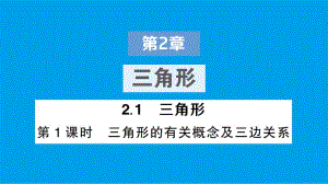 八年级数学上册作业课件第2章 三角形