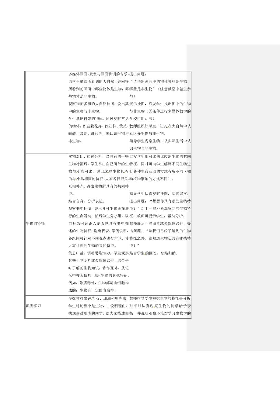 人教初中生物七年级上册教案_第4页