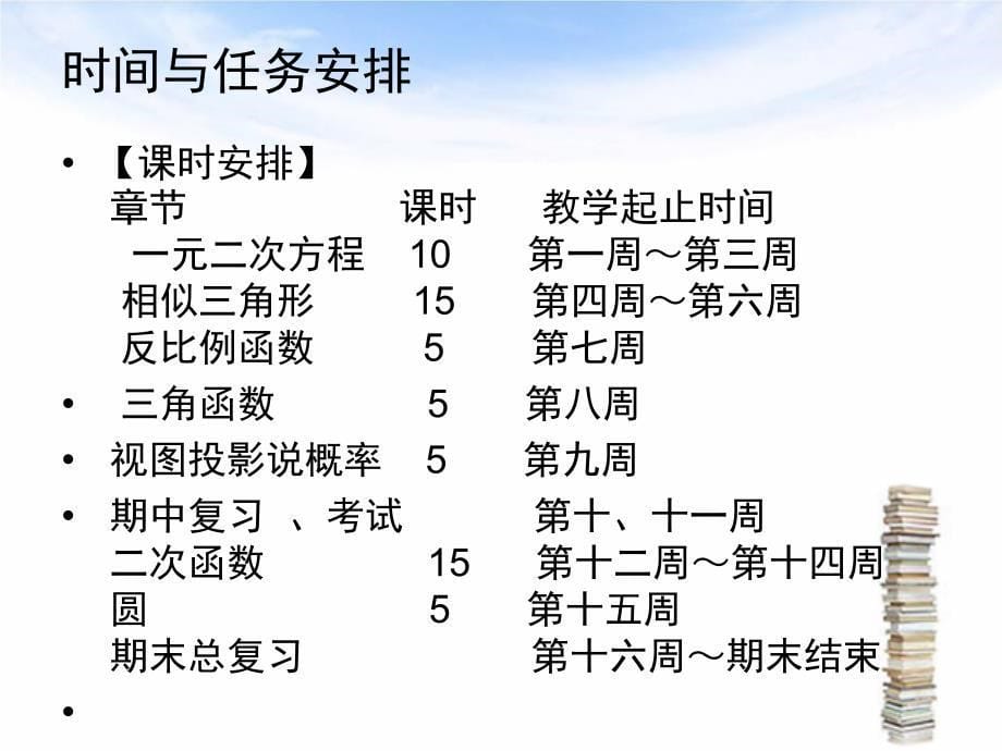 初中数学九年级备课组工作计划集合_第5页