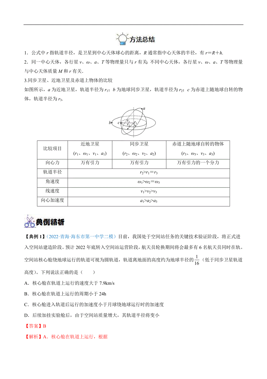新高考物理一轮复习重难点过关训练专题11 人造卫星　宇宙速度（含解析）_第2页