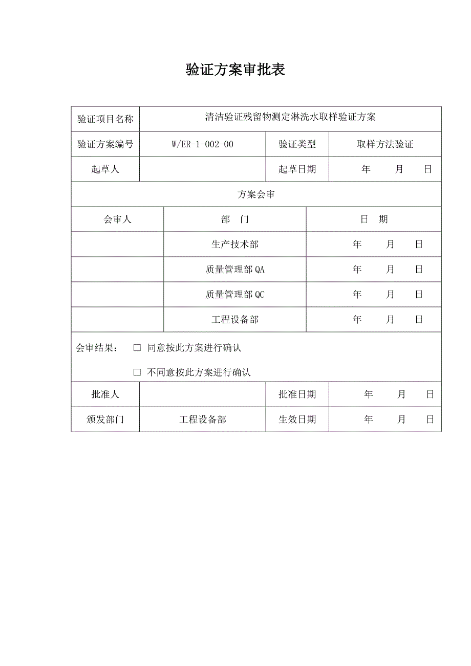 【通用版】清洁验证淋洗法取样回收率验证方案及报告_第2页