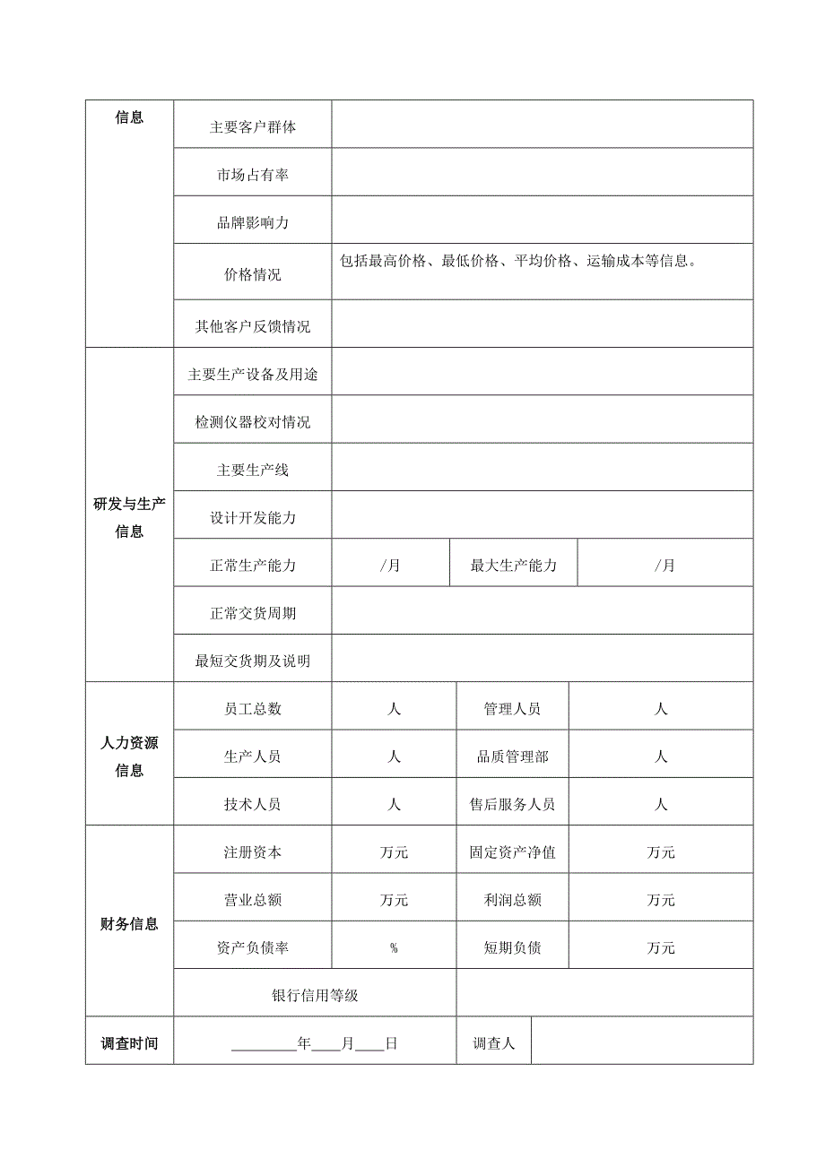 【最新】供应商调查表_第2页