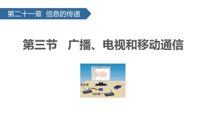 （人教版）物理九年级全一册21.3 广播、电视和移动通信 课件