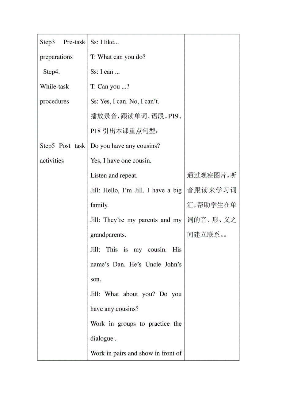 沪教牛津版四年级上册英语Module 2 教案_第3页