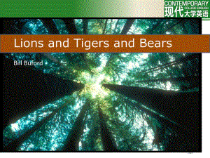 精读4unit4tigers-and-lions-and-bears市公开课一等奖省赛课微课金奖PP