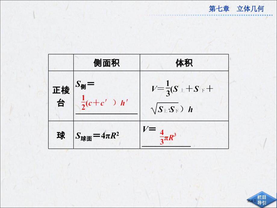 72空间几何体的表面积与体积市公开课特等奖市赛课微课一等奖PPT课件_第4页