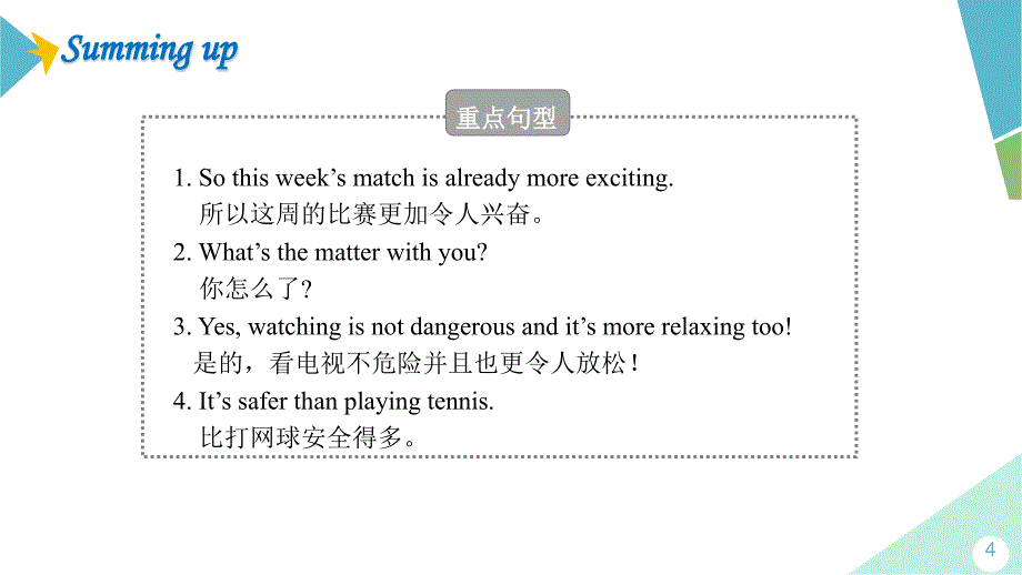 Revision+for+Module+3 外研版初中英语八年级上册_第4页