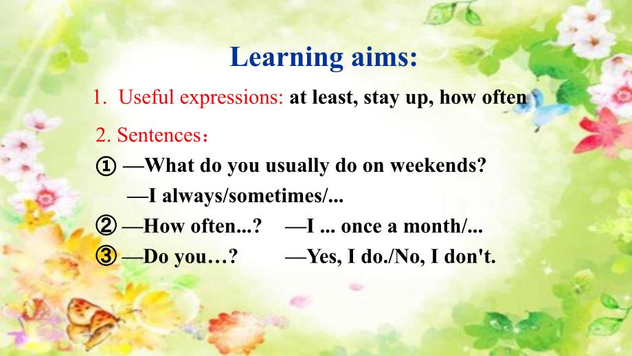 Unit2+How+often+do+you+exercise+SectionA+Grammar+Focus-3c 人教版八年级英语上册_第2页