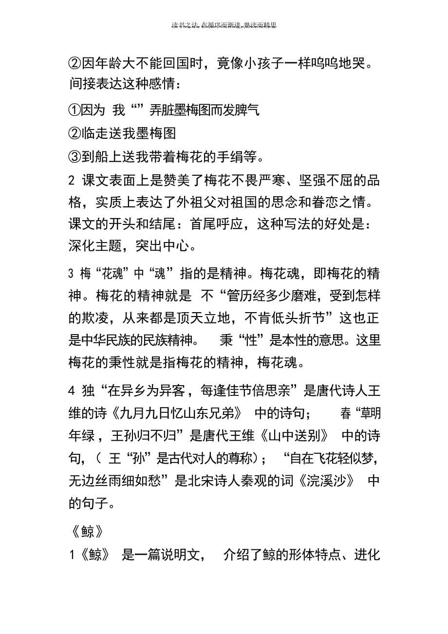 人教版语文第九册总复习资料小学教育_第5页