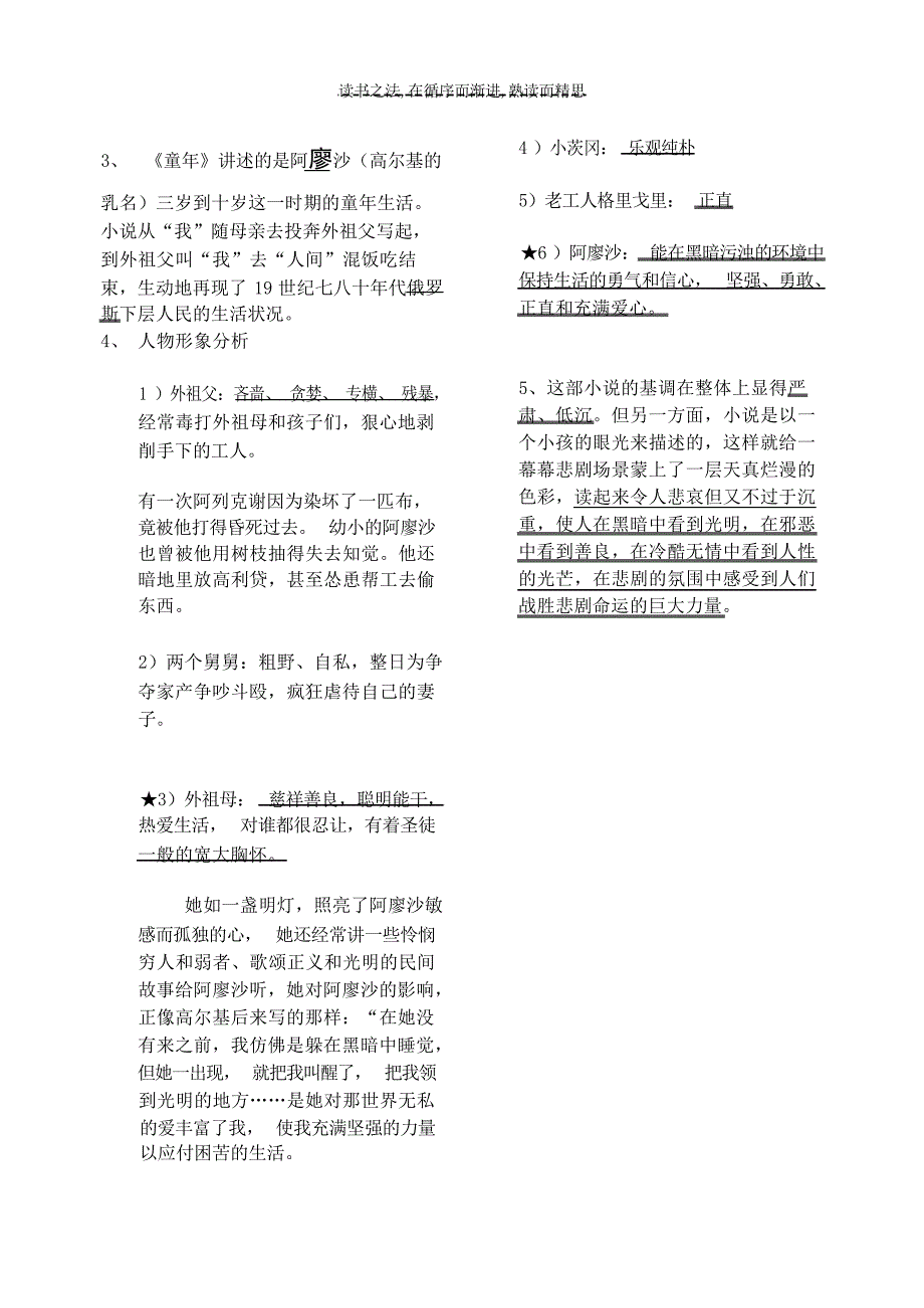 初一下文言文重点字词句复习提纲初中教育_第4页