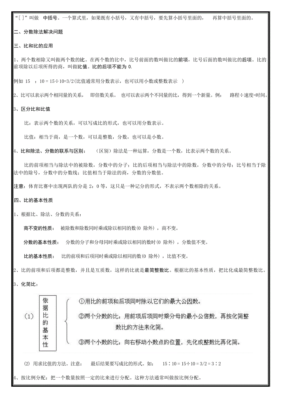 人教版六年级数学上册总复习资料知识点期末模拟题1小学考试_第3页