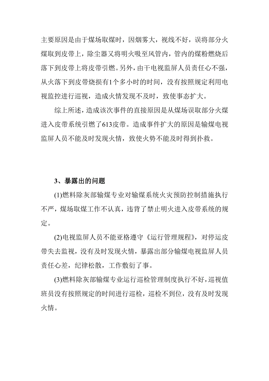 近几年电厂输煤系统火灾事故汇总_第3页