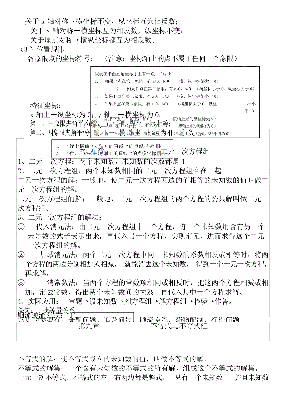 人教版七年级下册数学总复习讲义小学教育_第4页