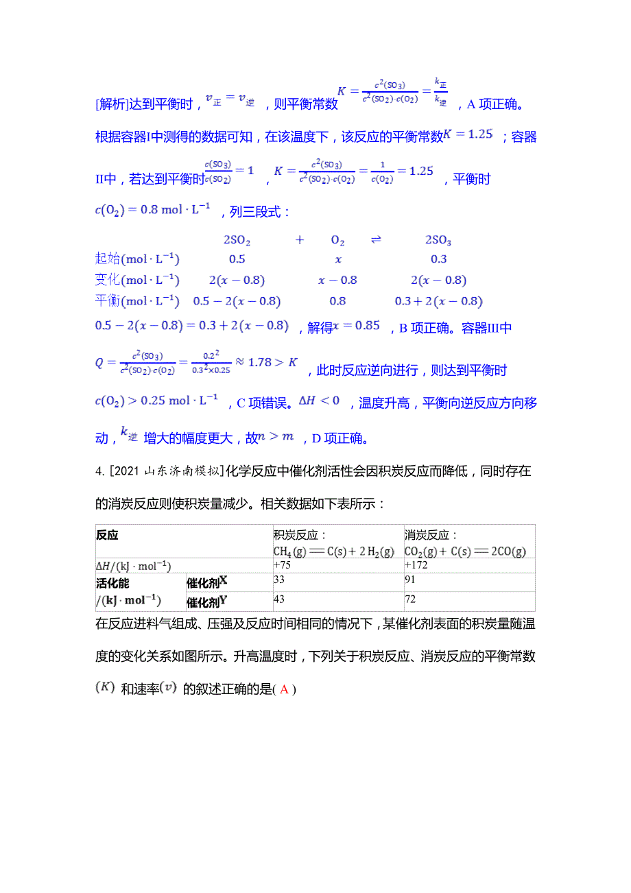 专题突破练-12-专题十二化学反应原理综合题-2024高考化学一轮复习_第4页