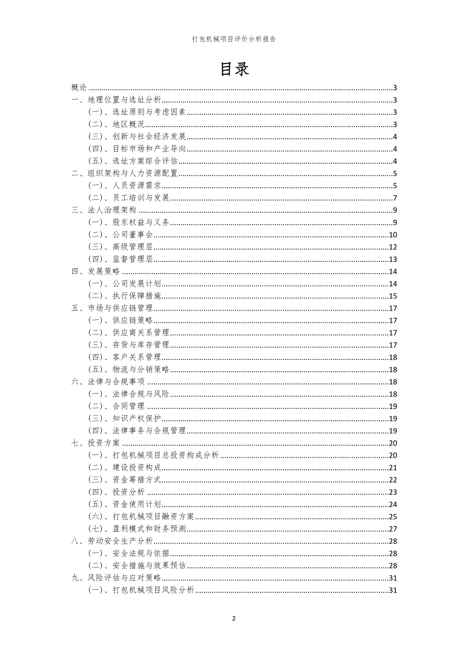 打包机械项目评价分析报告_第2页