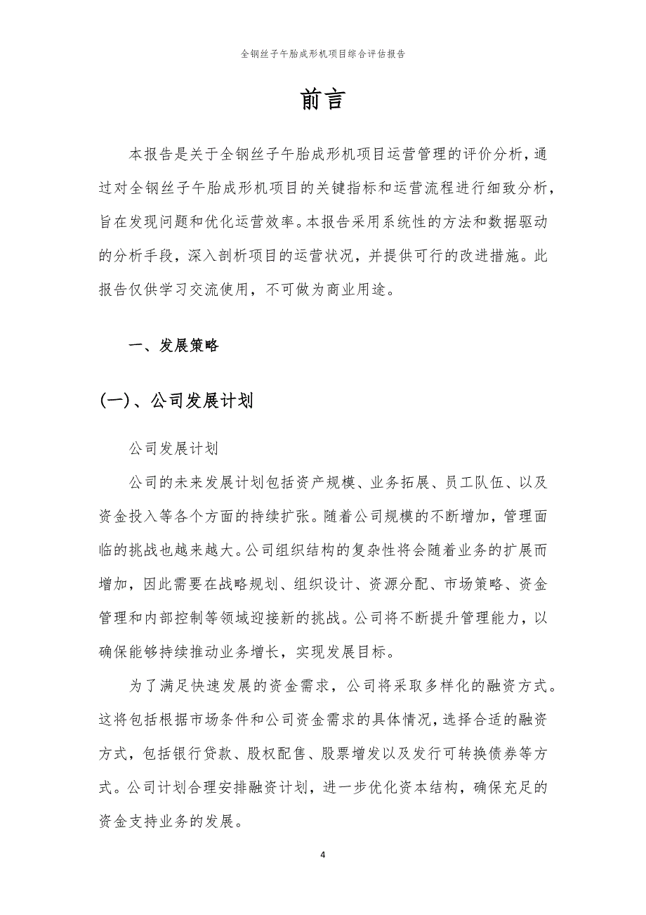 全钢丝子午胎成形机项目综合评估报告_第4页