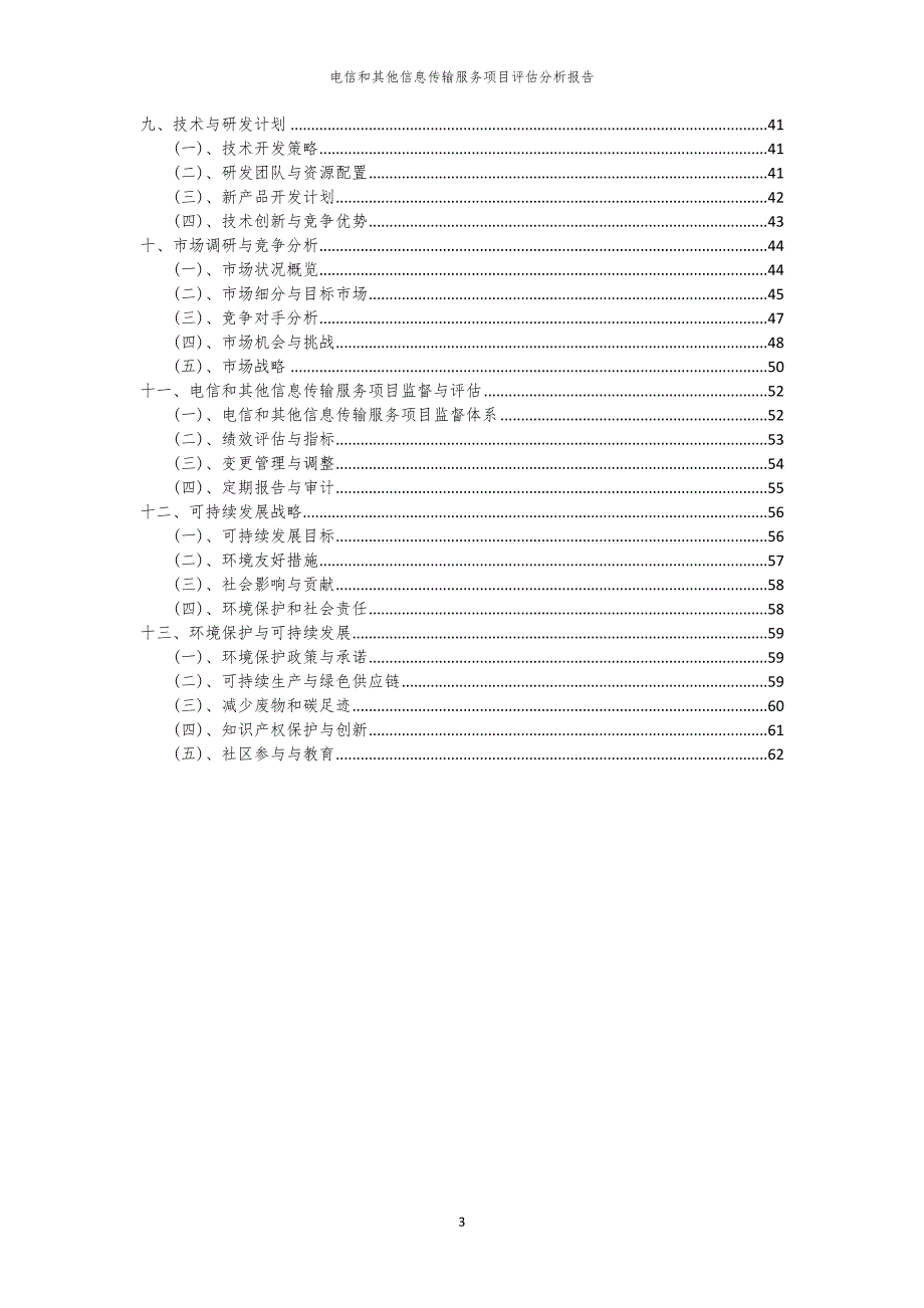 电信和其他信息传输服务项目评估分析报告_第3页