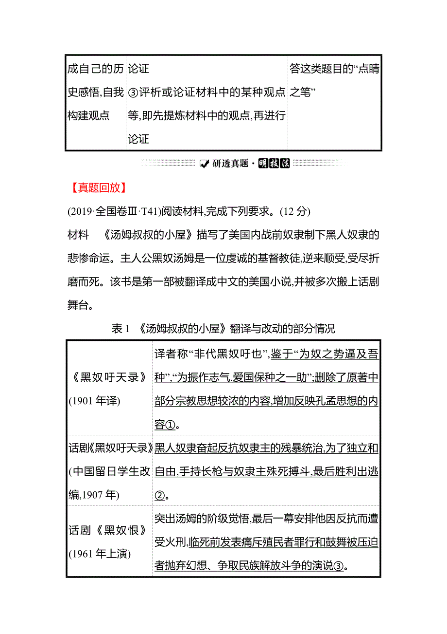 2022届新教材新高考历史二轮复习学案-题型8　新高考-自拟论题类答题技巧及规则_第2页