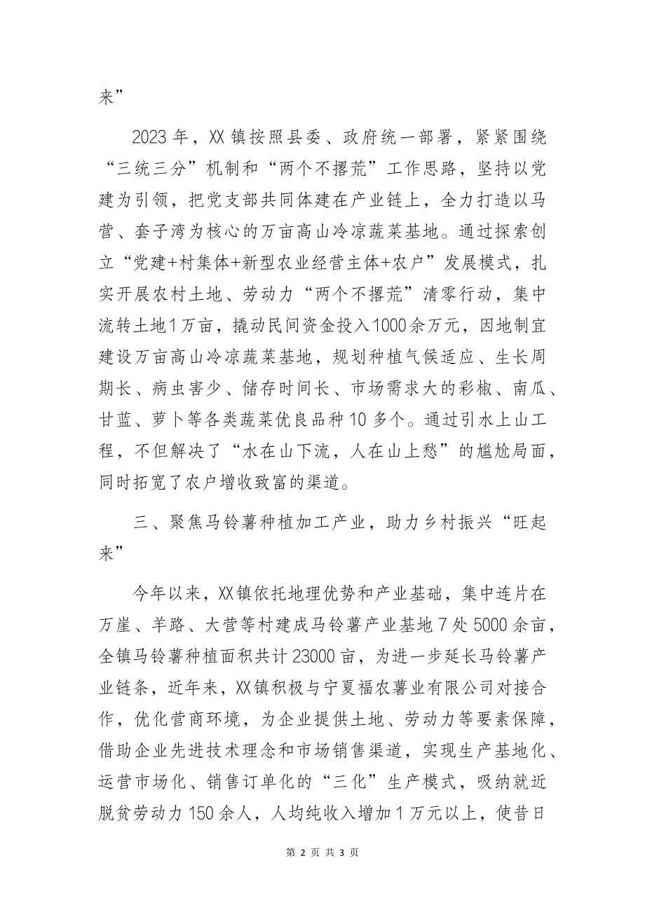 基层乡镇2023年产业发展工作总结_第2页