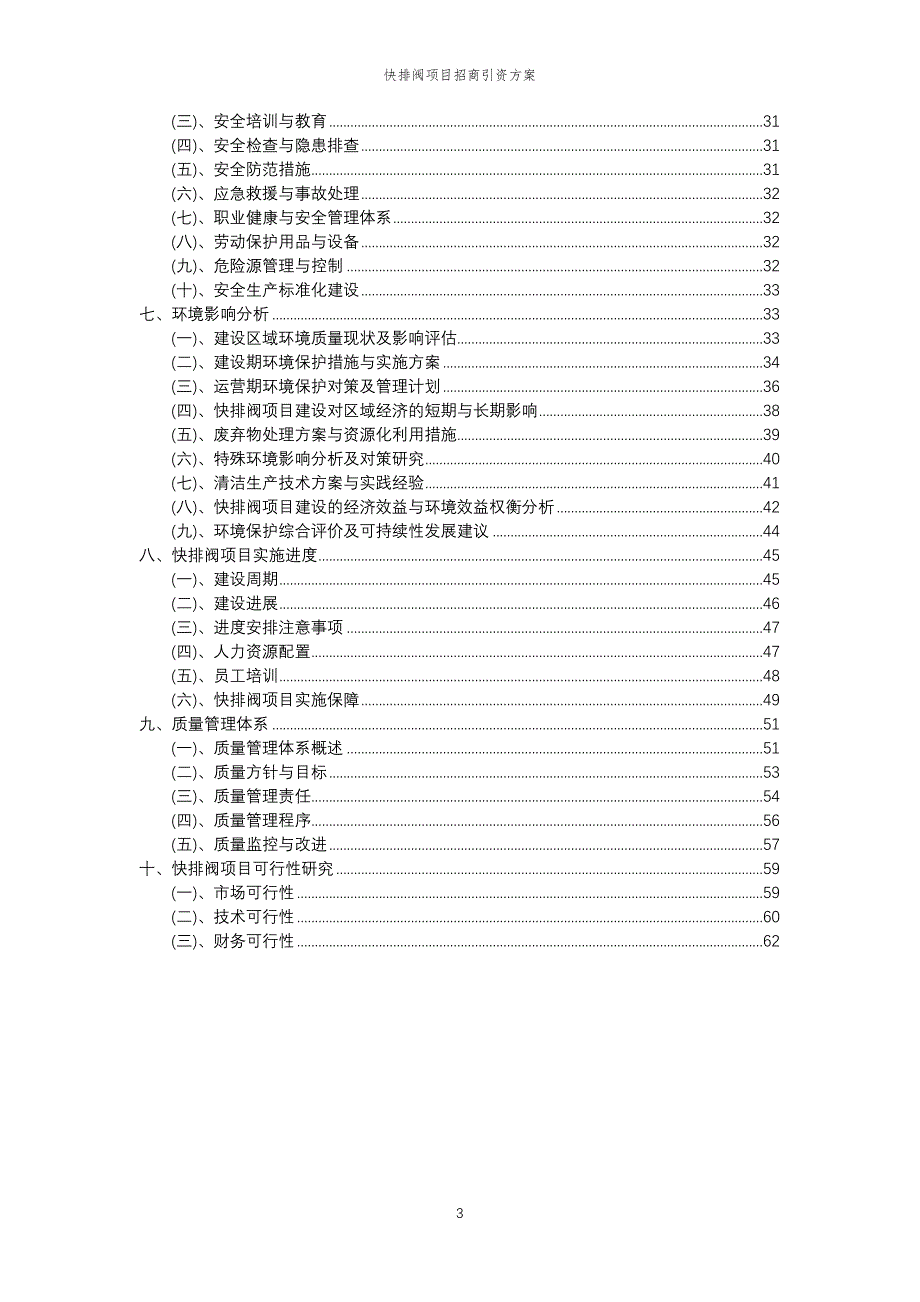 快排阀项目招商引资方案_第3页