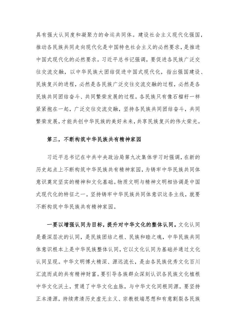 专题党课：夯实铸牢中华民族共同体意识的思想基础_第5页