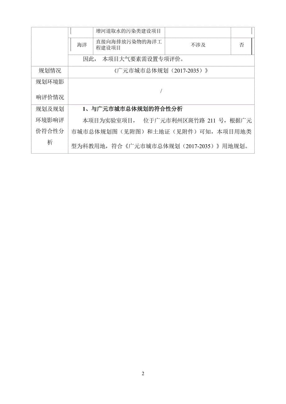 广元水文局水质监测分中心建设项目环境影响报告_第5页