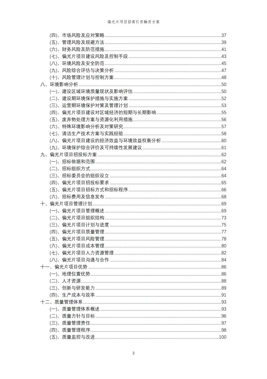 偏光片项目招商引资融资方案_第3页
