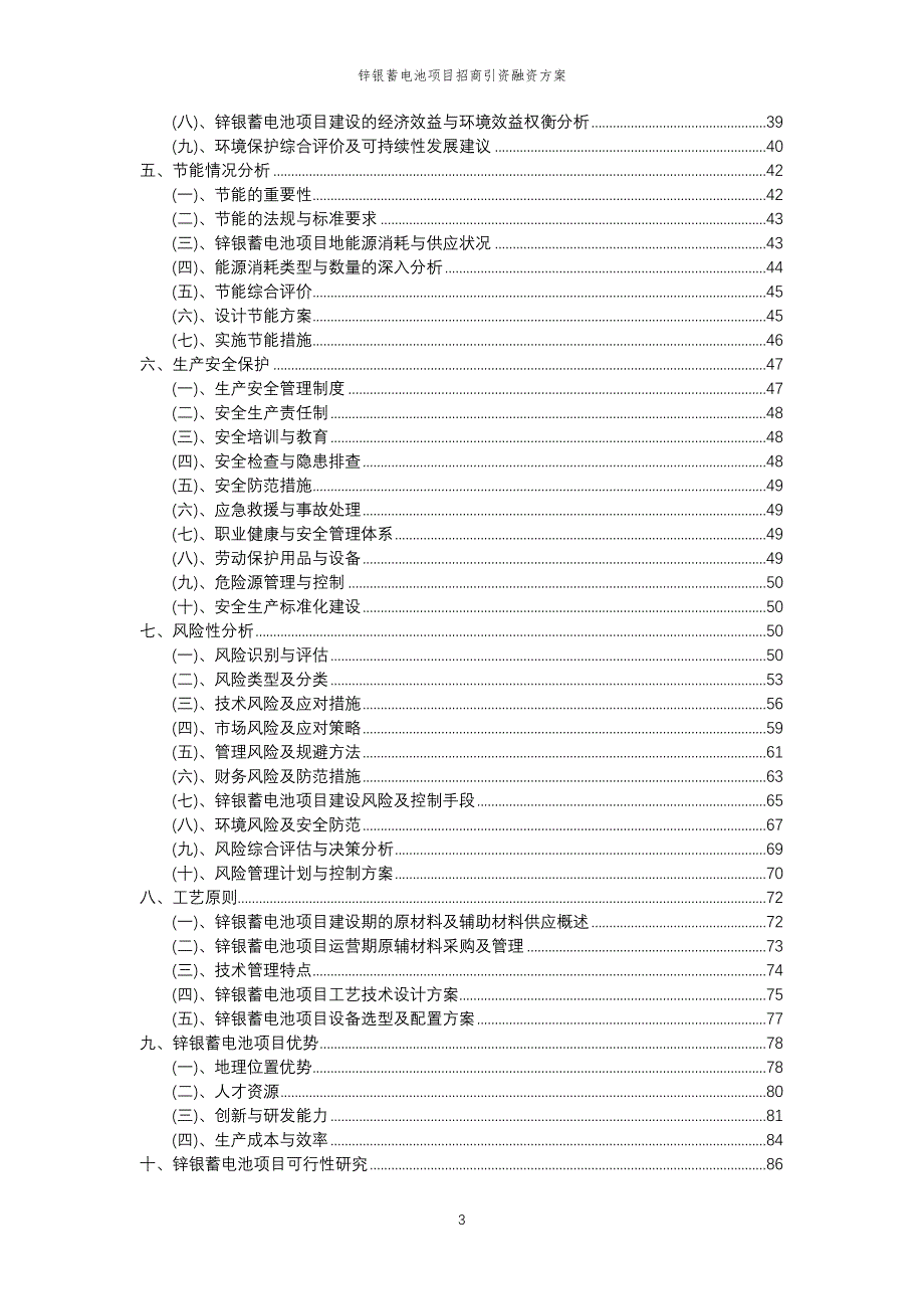 锌银蓄电池项目招商引资融资方案_第3页