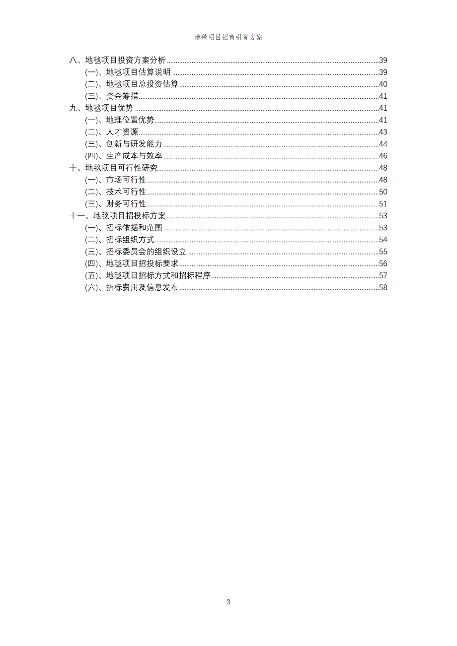 地毯项目招商引资方案_第3页