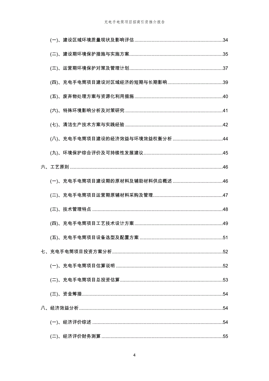 充电手电筒项目招商引资推介报告_第4页