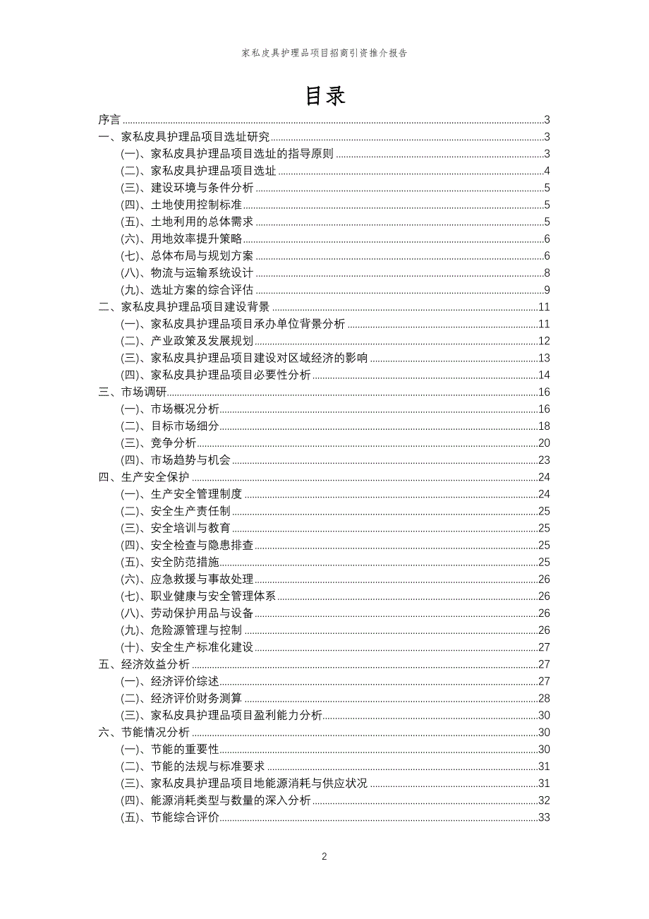 家私皮具护理品项目招商引资推介报告_第2页
