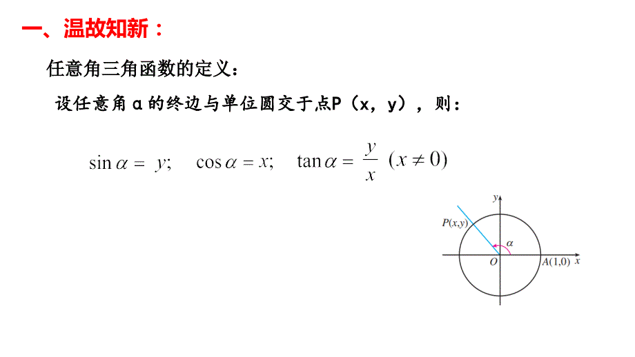 三角函数的概念（2）课件 2023-2024学年高一上学期数学人教A版（2019）必修第一册_第2页