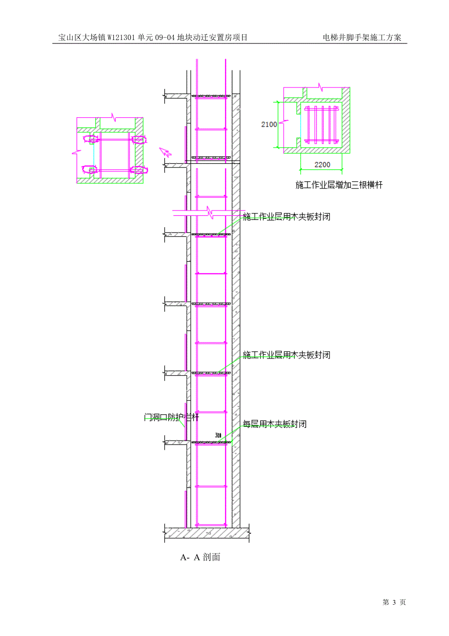 电梯井脚手架施工方案（监理审批版）_第4页