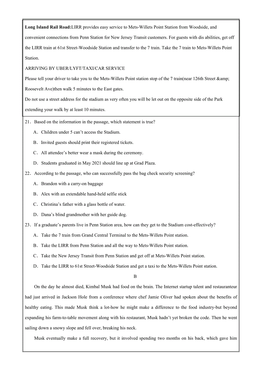 高一英语上学期期中考试（北京卷）2023-2024学年高一英语上学期期中查缺补漏冲刺满分_第4页