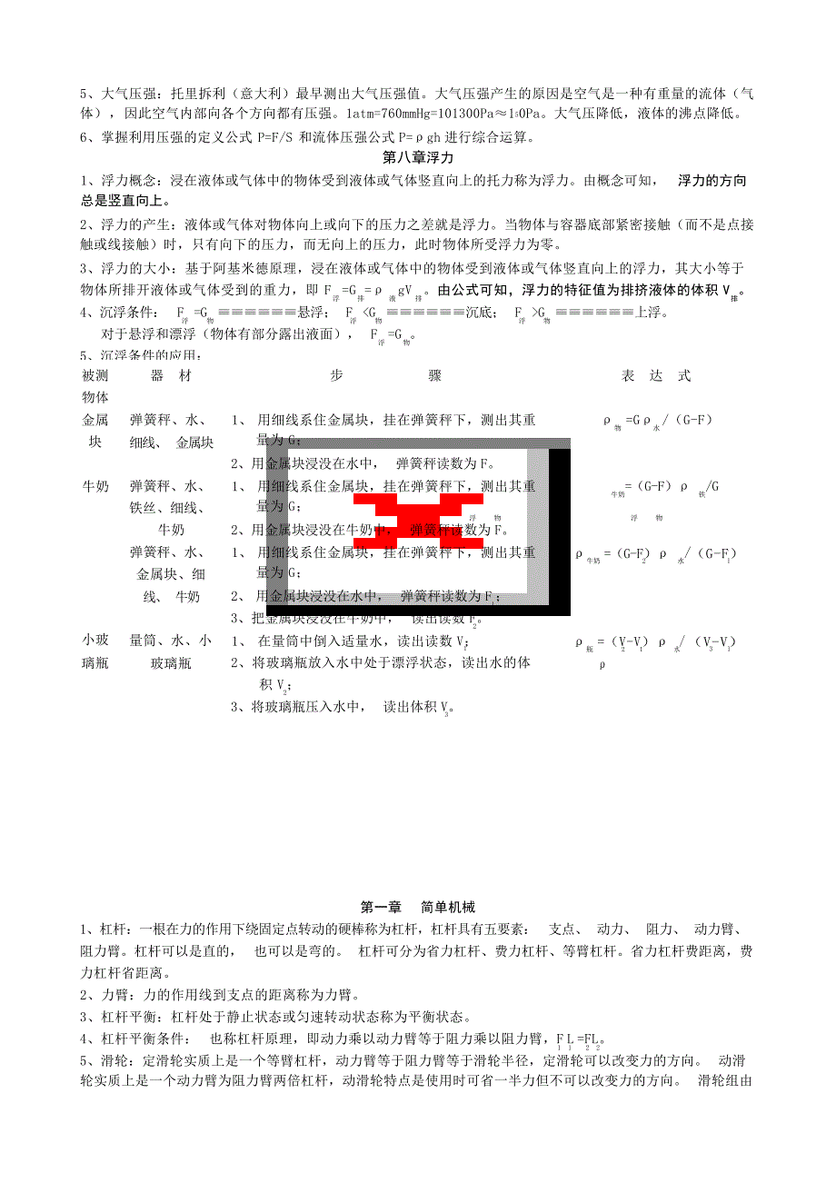 初中物理复习资料初中教育_第4页