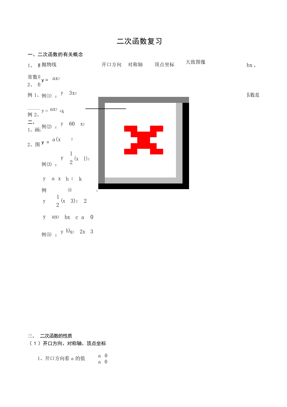 第二十二章《二次函数》知识点复习初中教育_第1页