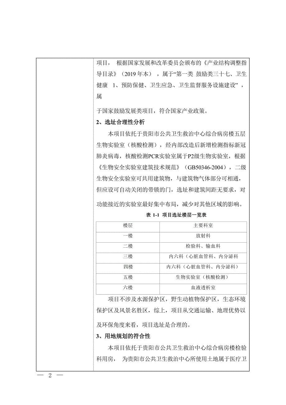 贵阳市公共卫生救治中心核酸检测实 验室扩建项目环评报告_第5页