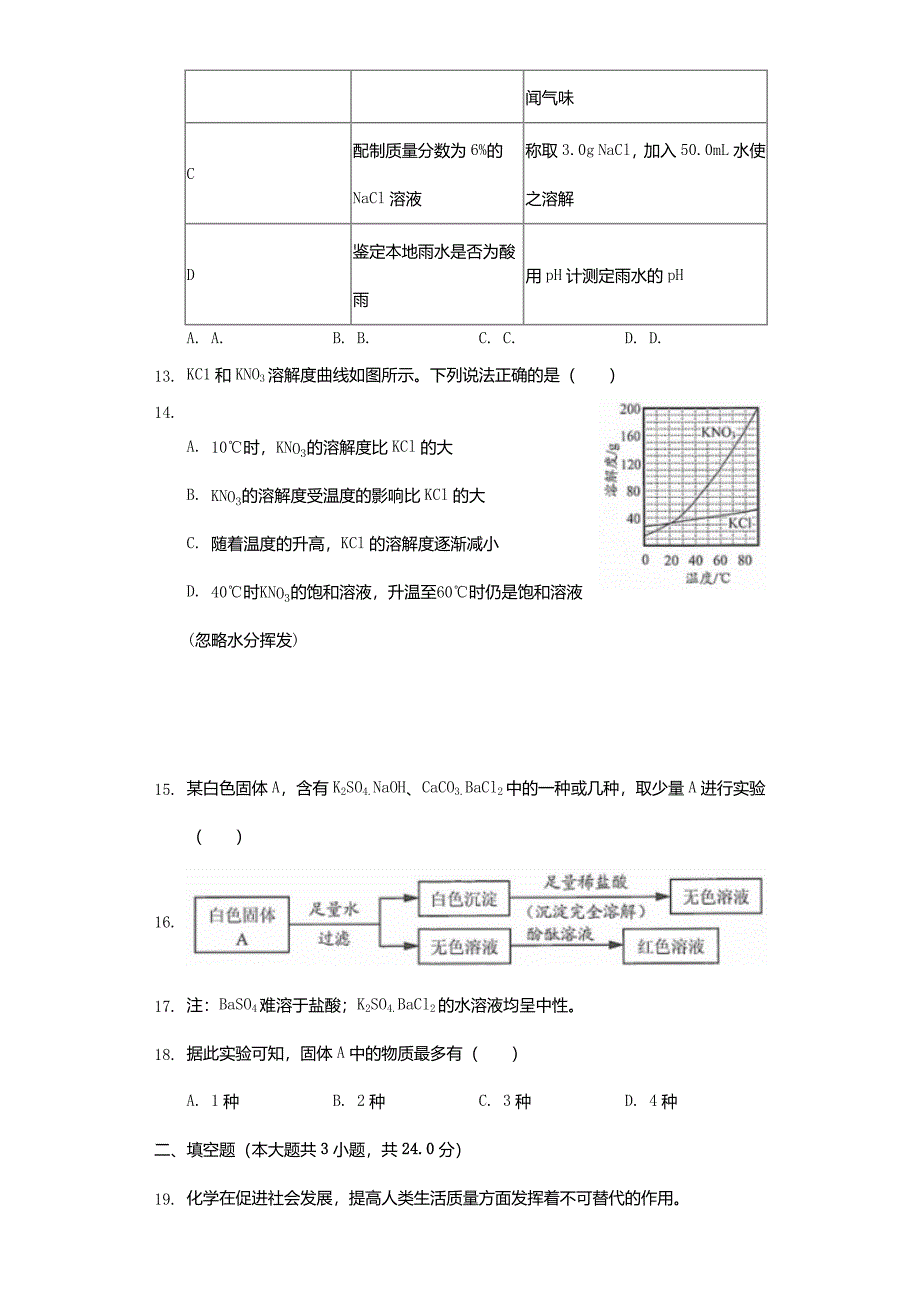 2019年江苏省连云港市中考化学真题试题(解析版)_第3页