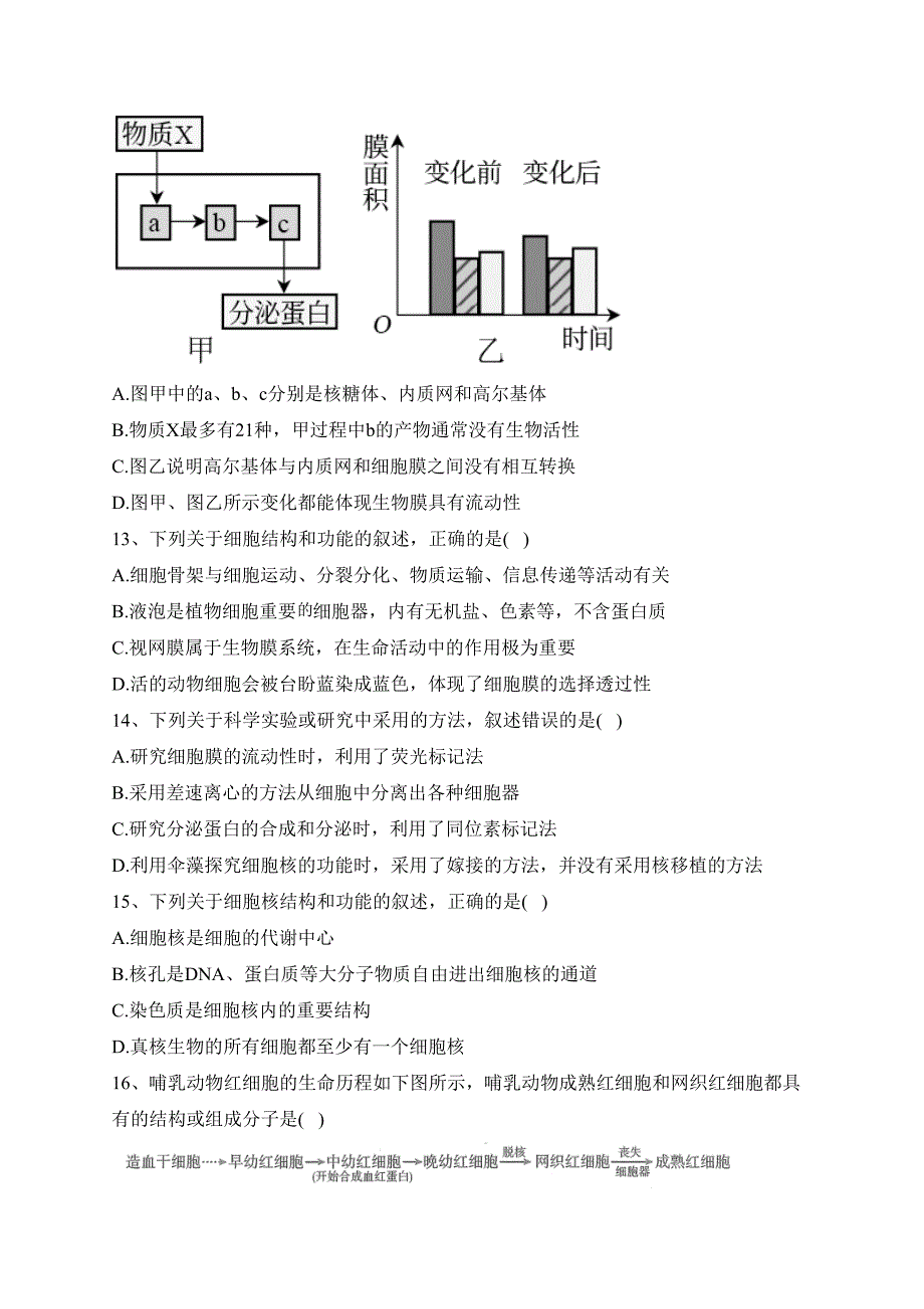 银川三沙源上游学校2022-2023学年高二上学期期中生物试卷(含答案)_第4页