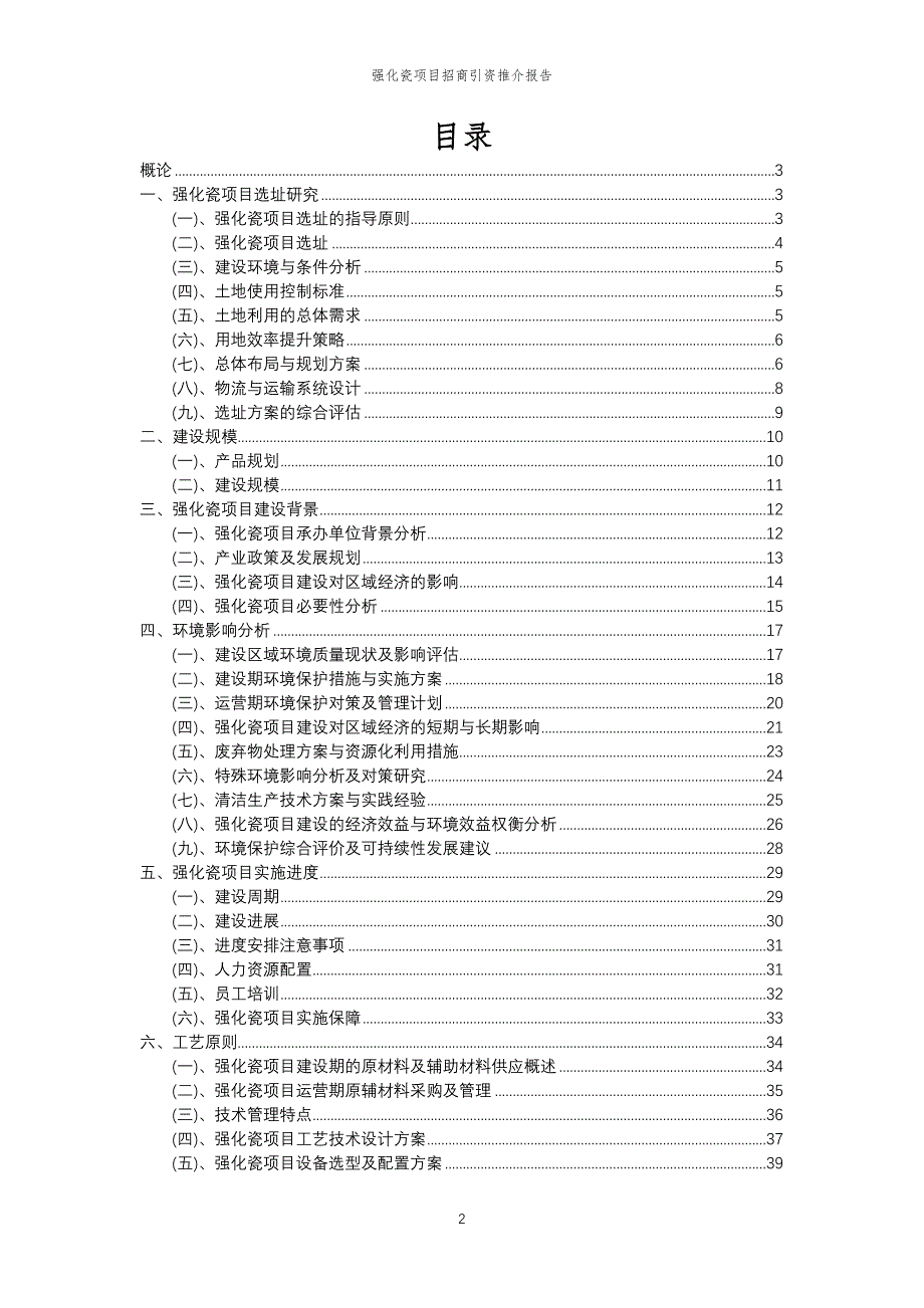 强化瓷项目招商引资推介报告_第2页