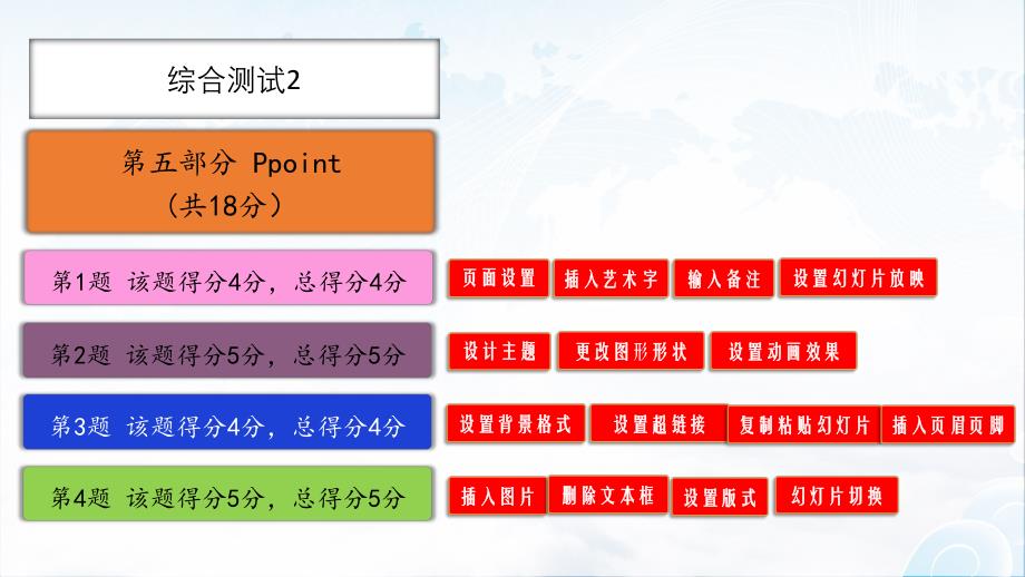 5Y平台-计算机应用（2010）-《综合测试2》-第5部分Ppoint-试题解题步骤_第1页