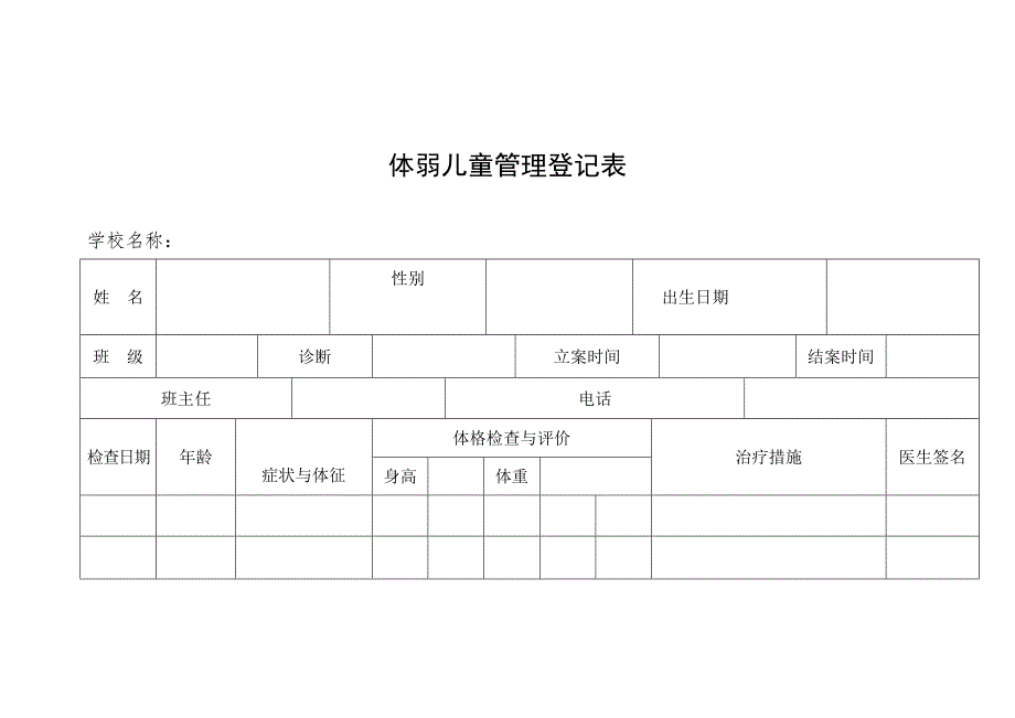 体弱儿童管理登记表_第1页