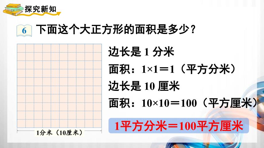 人教版新插图小学三年级数学下册5-5《面积单位间的进率》课件_第3页