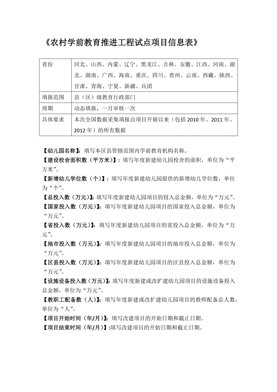 扩大学前教育资源规划基本情况表_第4页