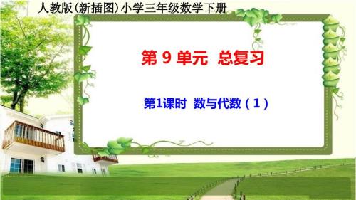 人教版新插图小学三年级数学下册9-1-2《数与代数》课件