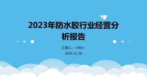 2023年防水胶行业经营分析报告