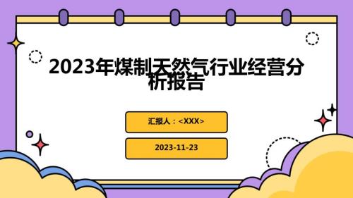 2023年煤制天然气行业经营分析报告