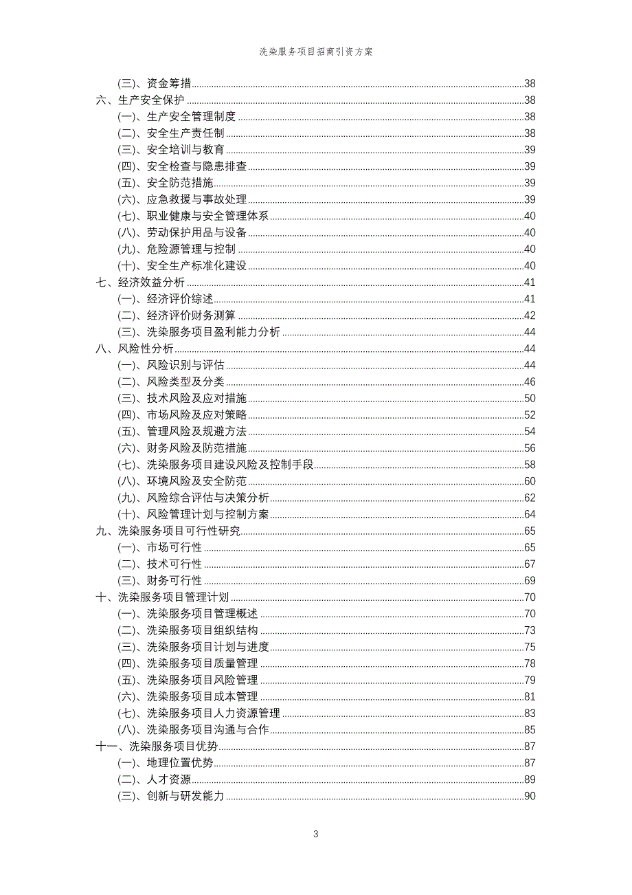 洗染服务项目招商引资方案_第3页