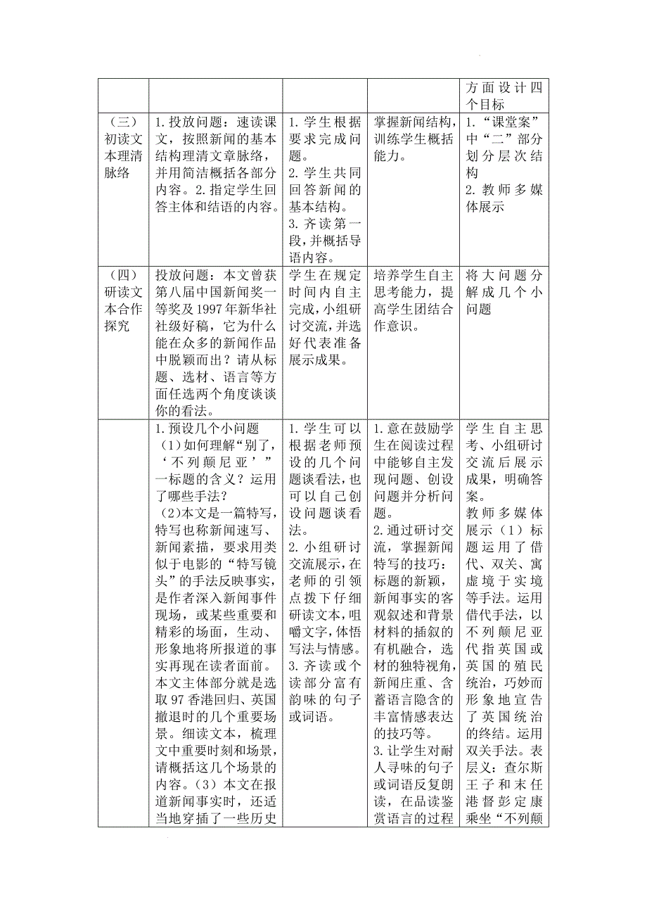 《别了“不列颠尼亚”》教学设计---统编版高中语文选择性必修上册_第2页