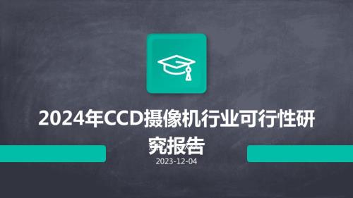 2024年CCD摄像机行业可行性研究报告